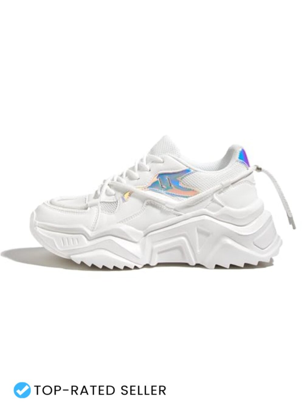 Platform Chunky Dad Sneakers Lace-Up Lightweight Walking Shoes Retro